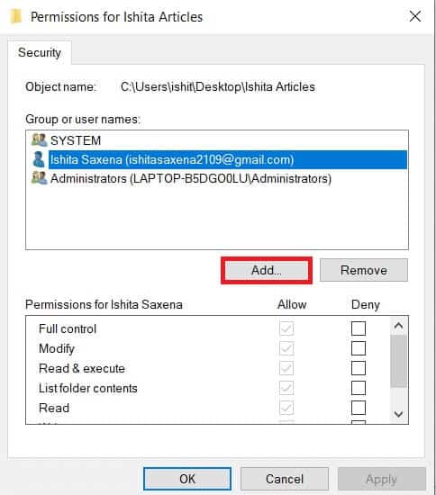security-tab-in-folder-properties-add-option-high كيفية تغيير أذونات الملفات في نظام التشغيل Windows 10