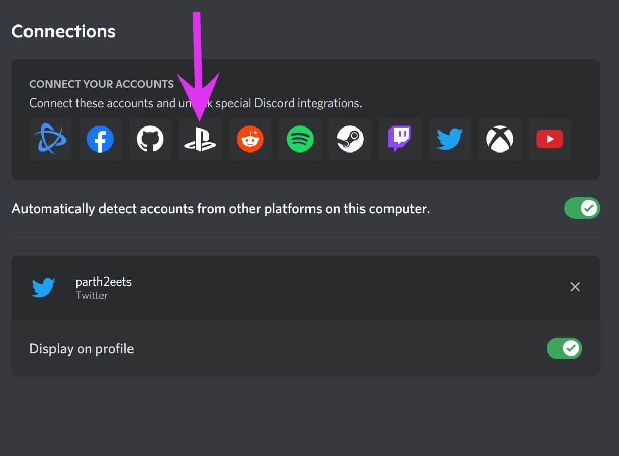 select-PSN-account-connect-PSN-account-to-Discord كيفية توصيل حساب PlayStation Network الخاص بك بـ Discord