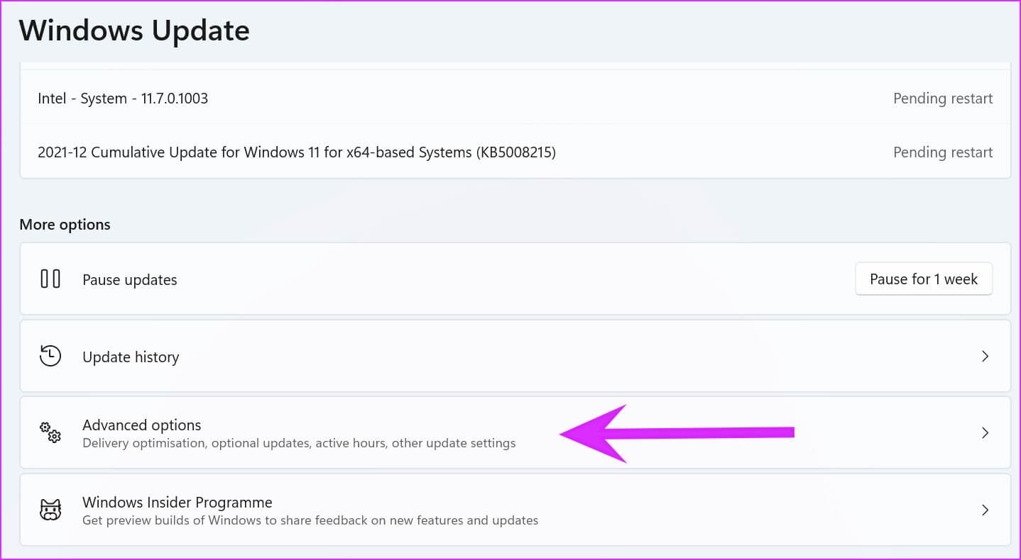 select-advanced-options-Fix-Intel-Graphics-Panel-Not-Showing-After-Windows-11-Update إصلاح عدم ظهور Intel Graphics بعد تحديث Windows 11