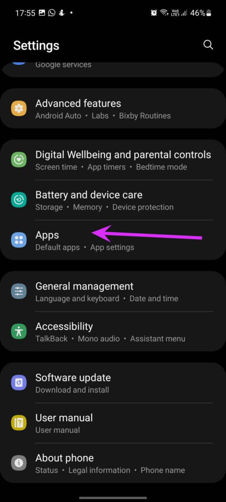 select-apps-Remove-Ads-from-Samsung-Galaxy-Phone-Lock-Screen-461x1024-1 أفضل طريقتين لإزالة الإعلانات من شاشة قفل هاتف Samsung Galaxy