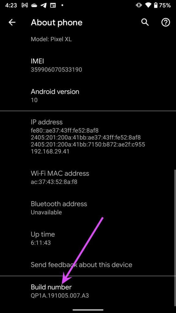 select-build-number-Enable-Dark-Mode-on-Snapchat-on-iPhone-and-Android-576x1024-1 كيفية تمكين الوضع المظلم على Snapchat على iPhone و Android