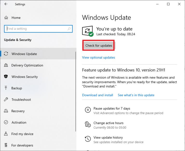select-check-for-updates-1-768x627-2 إصلاح خطأ اتصال الشبكة 0x00028002