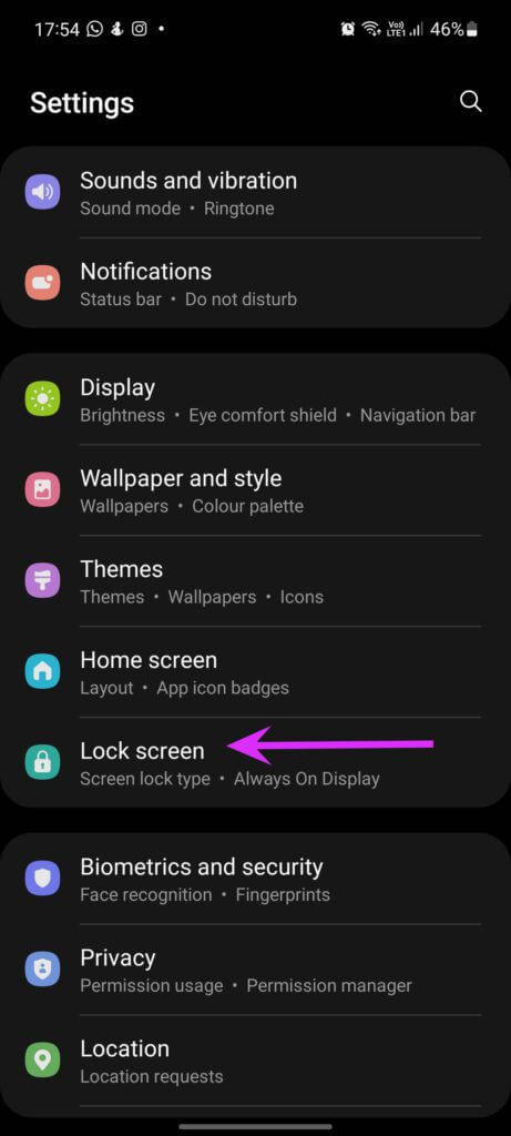 select-lock-screen-Remove-Ads-from-Samsung-Galaxy-Phone-Lock-Screen-461x1024-1 أفضل طريقتين لإزالة الإعلانات من شاشة قفل هاتف Samsung Galaxy