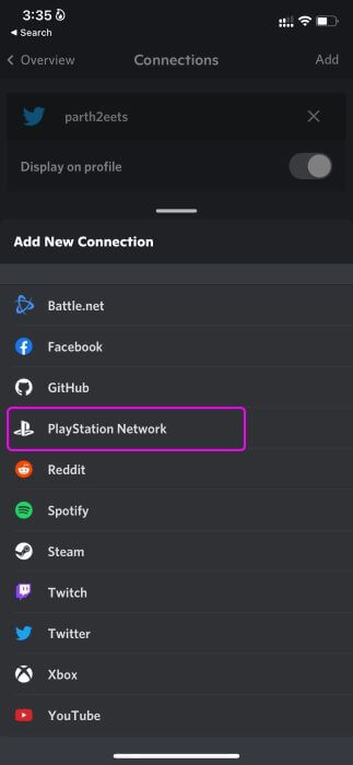 select-playstation-network-connect-PSN-account-to-Discord كيفية توصيل حساب PlayStation Network الخاص بك بـ Discord