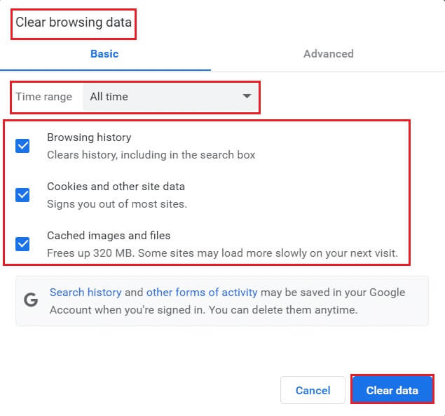 select-the-option-and-set-the-Time-range-and-click-on-Clear-data-in-Clear-browsing-data-menu-Google-Chrome كيفية إلغاء تثبيت Chromium على Windows 10