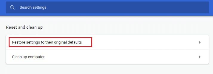 select-the-restore-settings-to-their-original-defa كيفية تغيير Chrome كمتصفح افتراضي