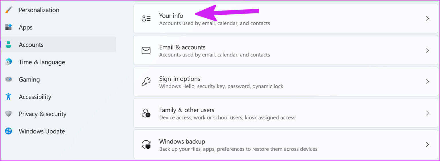 select-your-info-Resolve-We-Need-to-Fix-Your-Account-Message-on-Windows-1536x562-1 أفضل 7 طرق لإصلاح رسالة الخطأ "نحتاج إلى إصلاح حسابك" على Windows 11