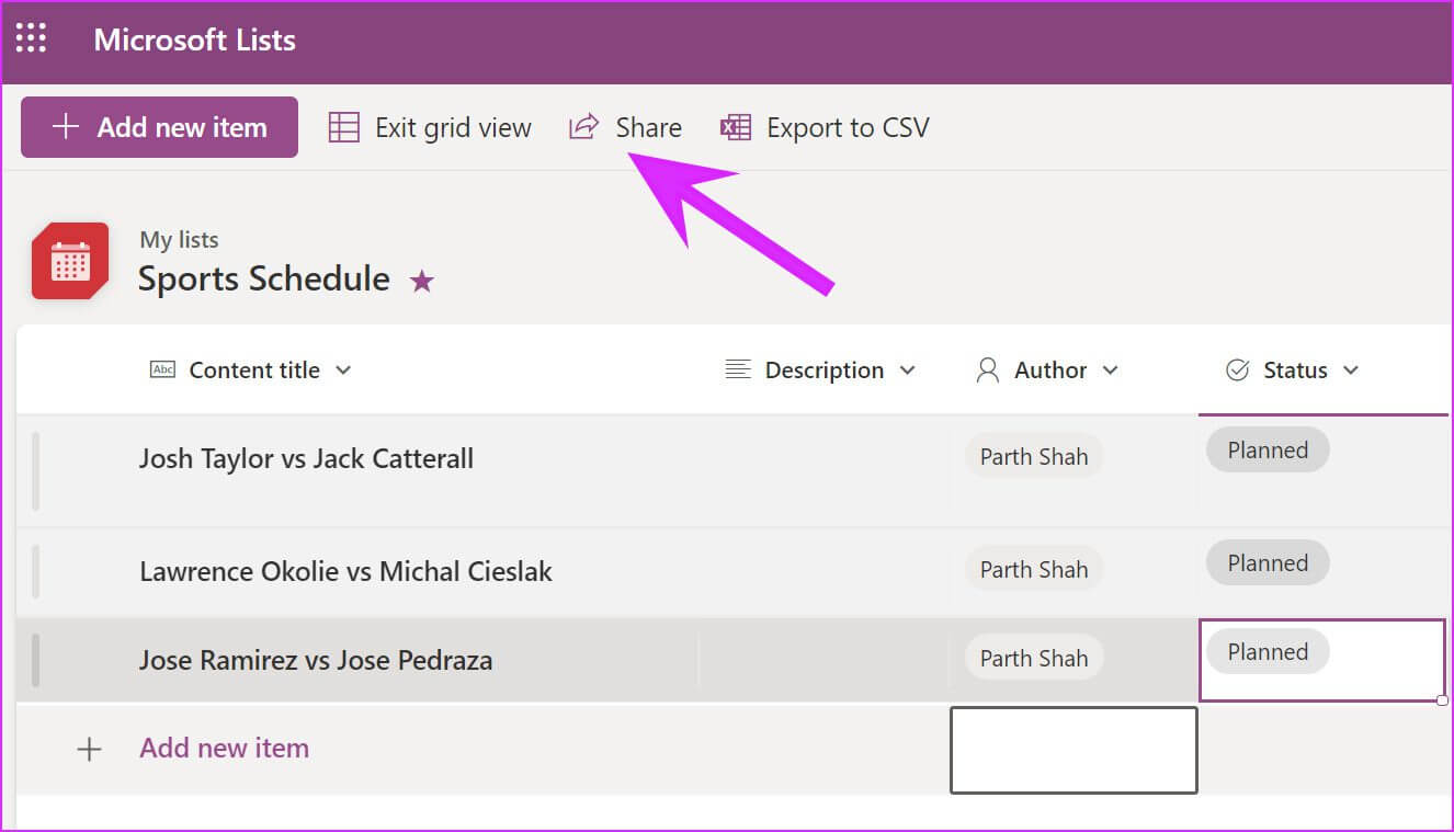 share-list-microsoft-lists-tips أفضل 10 نصائح وحيل في قوائم Microsoft لاستخدامها بكفاءة