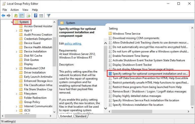 system-folder-is-open-and-specify-settings-for-opt-768x488-1 إصلاح خطأ 0x8007000d في تحديث Windows