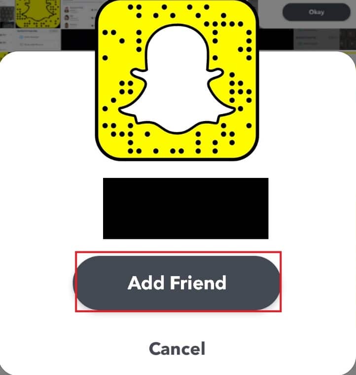 tap-add-friend- كيفية المتابعة على Snapchat