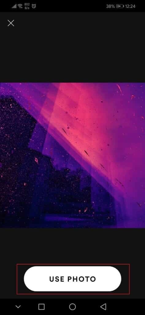 tap-on-Use-photo-to-change-image-of-Spotify-playlist-Honor-Play-Android-473x1024-1 كيفية تغيير صورة قائمة تشغيل Spotify