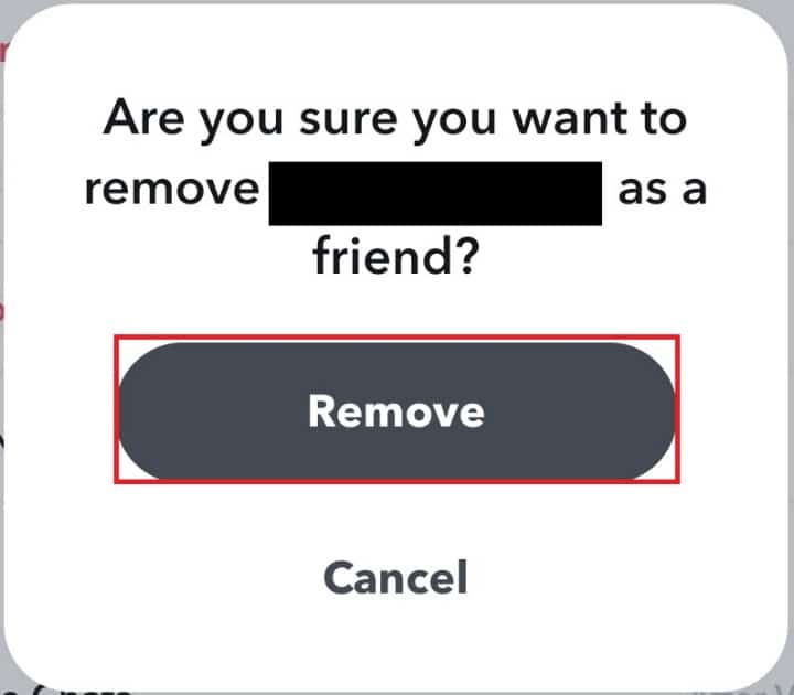 tap-remove-to-confirm- كيفية المتابعة على Snapchat