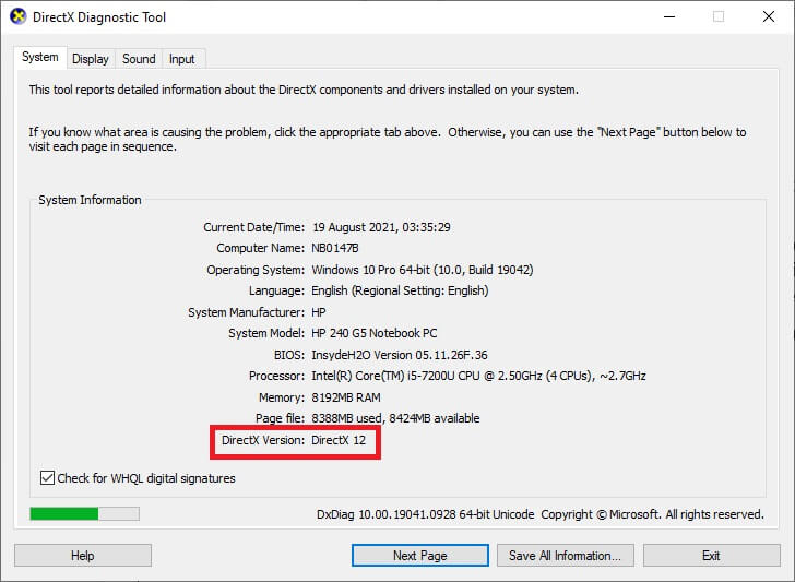 the-following-screen-will-be-displayed-when-your-s إصلاح خطأ مستوى 10.0 لميزة DX11