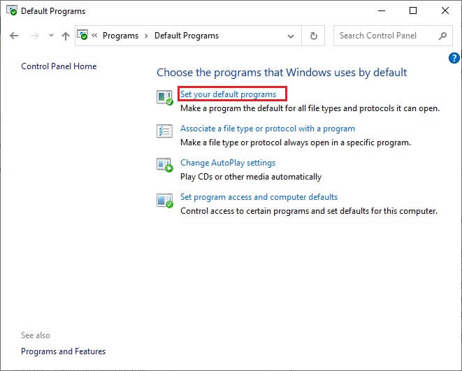 then-click-on-the-set-your-default-programs-link كيفية تغيير Chrome كمتصفح افتراضي