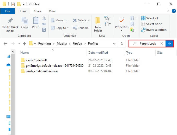 then-find-the-parent-lock-file-by-typing-it-in-th إصلاح عدم استجابة Firefox