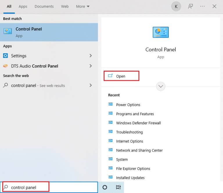 type-control-panel-on-the-windows-search-bar-and-s-5-768x666-1 كيفية تغيير Chrome كمتصفح افتراضي