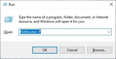 type-firefox-exe-p-in-the-run-dialog-box-and-hit-e إصلاح Firefox قيد التشغيل بالفعل