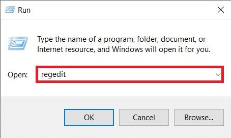 type-regedit-in-the-run-dialog-box-and-hit-enter كيفية إلغاء تثبيت Chromium على Windows 10