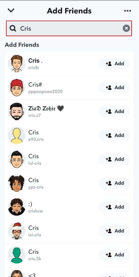 type-the-name-of-the-person-in-the-search-bar-at-t كيفية المتابعة على Snapchat