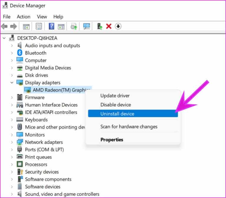 uninstall-graphics-drivers-fix-night-light-not-working-on-windows-11-768x670-1 أفضل 8 طرق لإصلاح عدم عمل الإضاءة الليلية في Windows 11