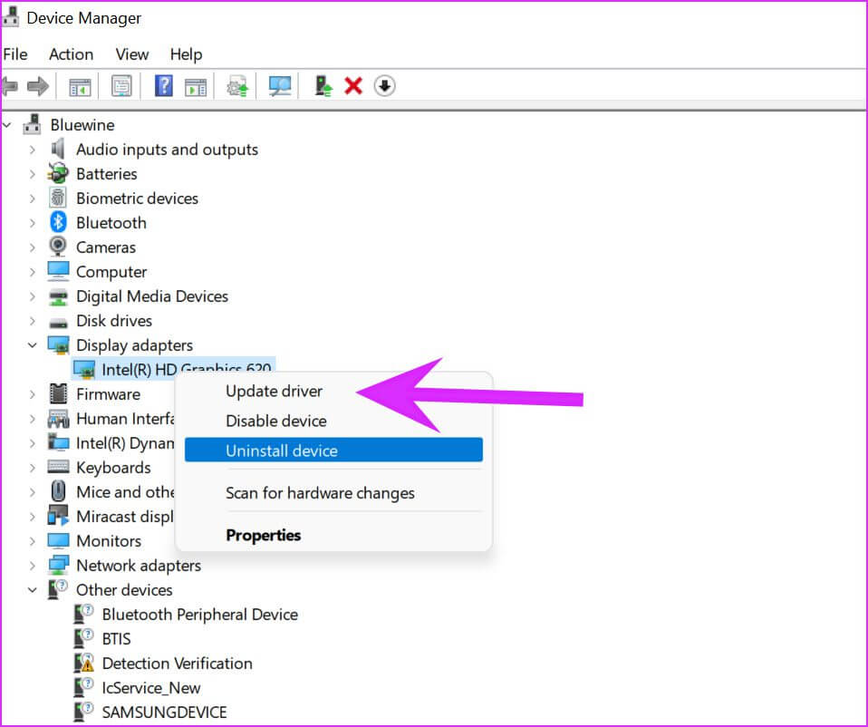 update-drivers-Fix-Intel-Graphics-Panel-Not-Showing-After-Windows-11-Update إصلاح عدم ظهور Intel Graphics بعد تحديث Windows 11