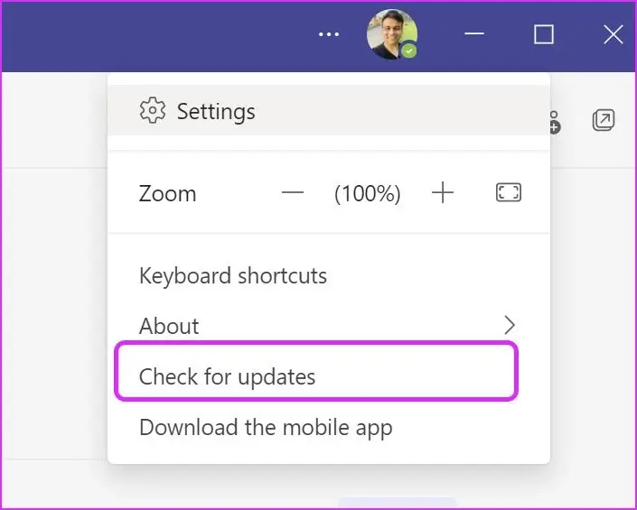 update-teams-Fix-Microsoft-Teams-Not-Displaying-Images-on-Windows أفضل 8 طرق لإصلاح عدم عرض Microsoft Teams للصور على Windows