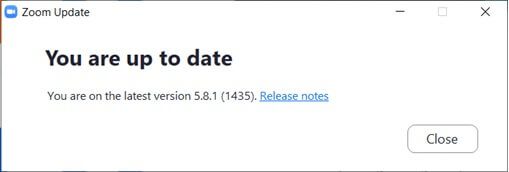 using-the-later-version-pop-up-message كيفية تعتيم الخلفية في Zoom