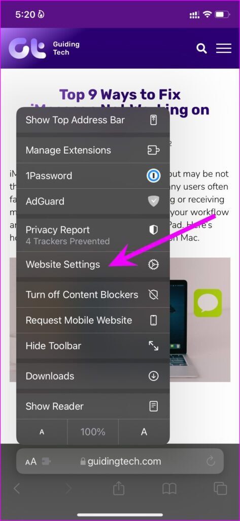 website-settings-Request-Desktop-Site-on-Safari-on-iPhone-and-iPad-473x1024-1 كيفية طلب موقع سطح المكتب على Safari على iPhone و iPad