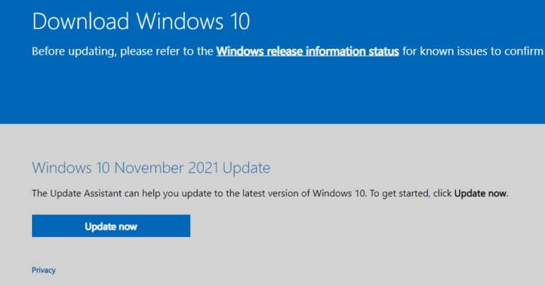 windows-10-november-2021-update-webpage-view-768x403-1 إصلاح خطأ 0x8007000d في تحديث Windows