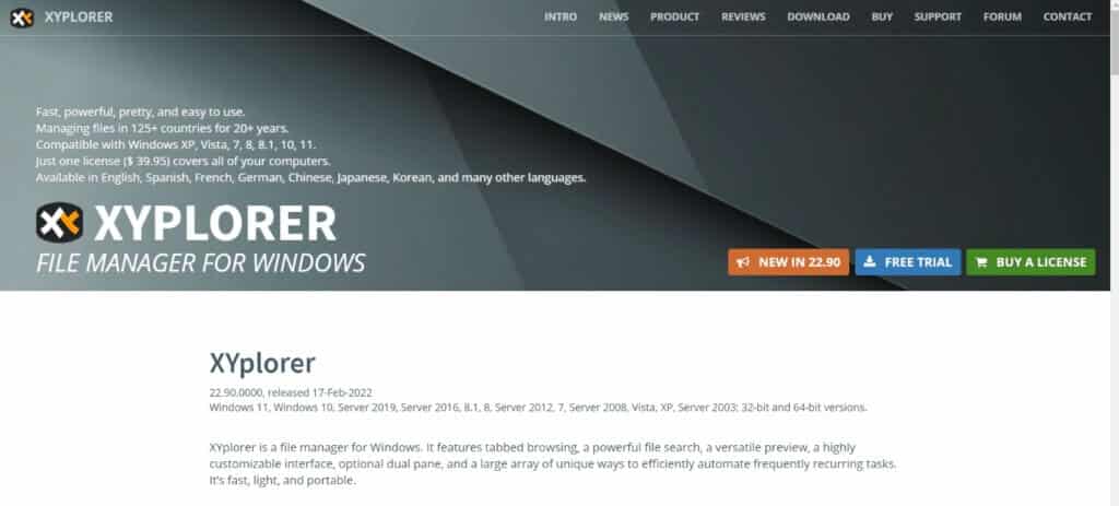 xyplorer-1024x463-1 19 أفضل مدير ملفات مجاني لنظام التشغيل Windows