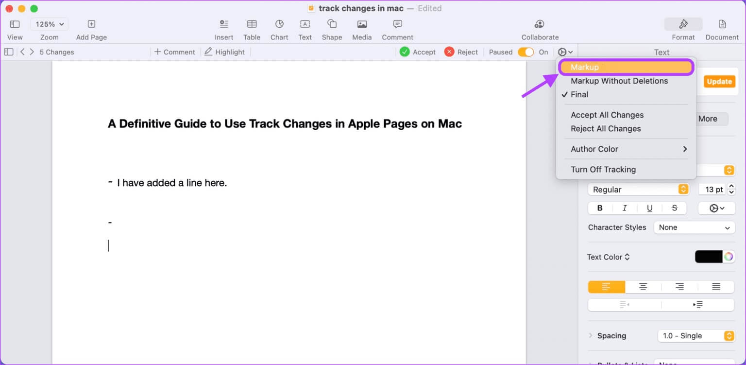 دليل نهائي لاستخدام تعقب التغييرات في صفحات Apple على أجهزة Mac - %categories