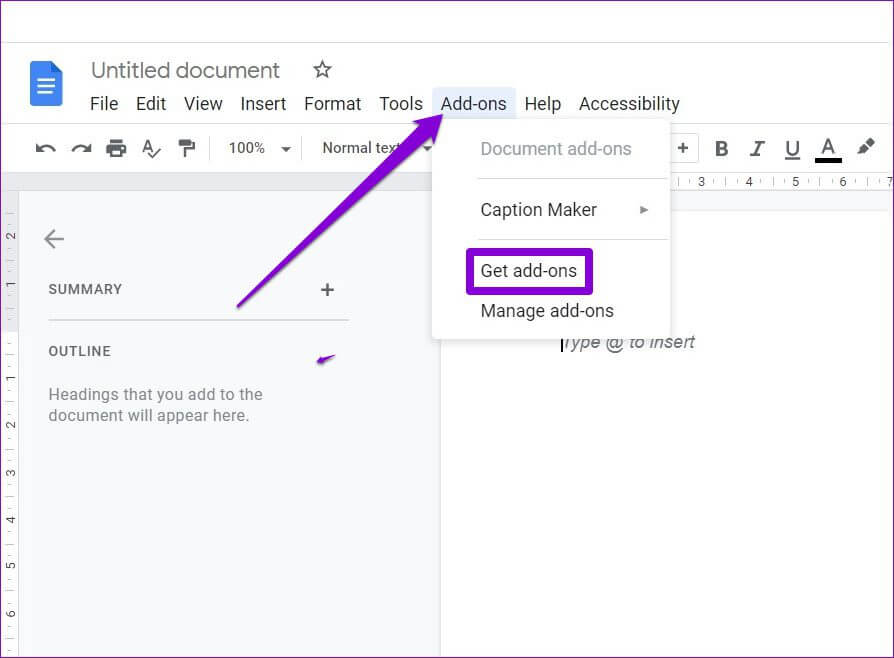 Add-ons-in-Google-Docs-Web كيفية تثبيت الوظائف الإضافية واستخدامها في محرر مستندات Google