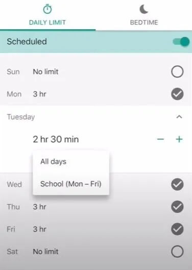 Android-Parental-Controls-Family-Link-Limits كيفية تمكين الرقابة الأبوية على أجهزة Android