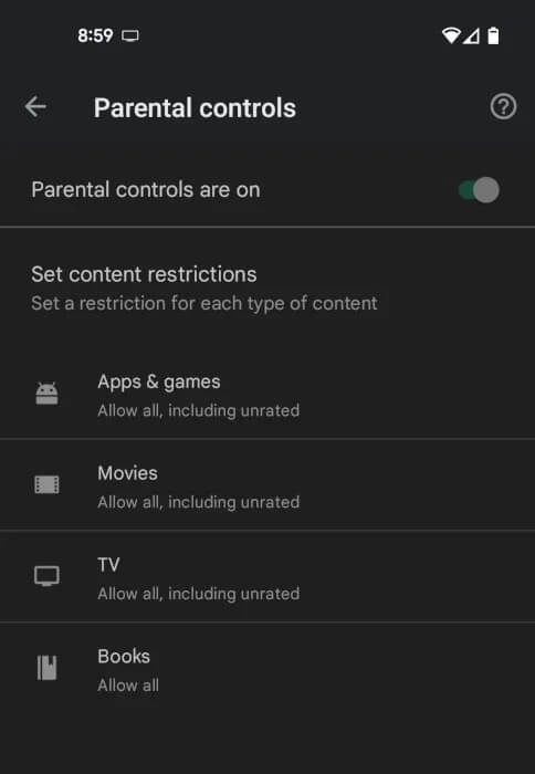 Android-Parental-Controls-Google-Play-Controls كيفية تمكين الرقابة الأبوية على أجهزة Android