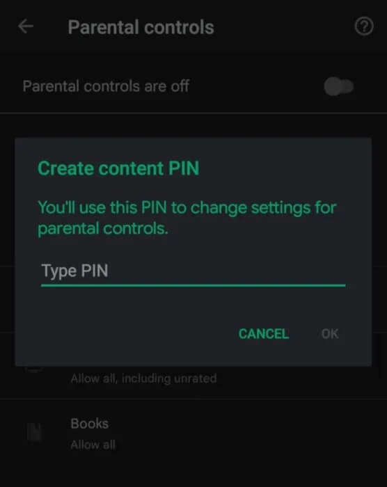 Android-Parental-Controls-Google-Play-PIN كيفية تمكين الرقابة الأبوية على أجهزة Android