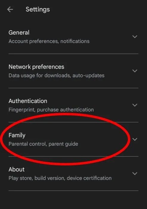 Android-Parental-Controls-Google-Play-Settings كيفية تمكين الرقابة الأبوية على أجهزة Android
