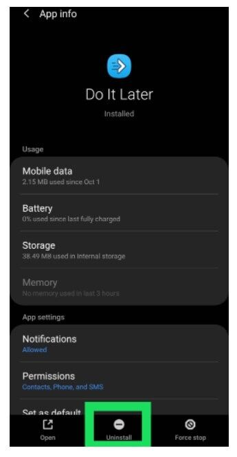 App-Settings-Uninstall-345x665 كيفية منع الإعلانات المنبثقة على Android