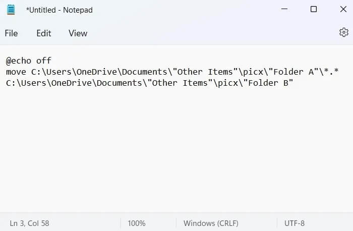 كيفية إنشاء واستخدام ملف دفعي لنقل ملفات متعددة في Windows - %categories