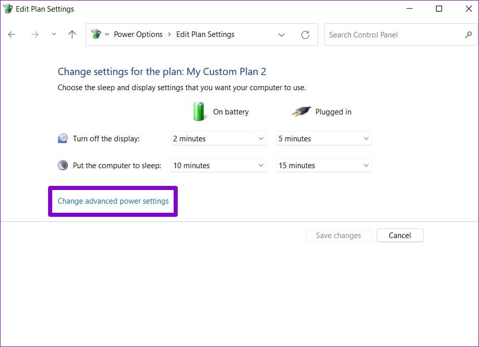 Change-Advanced-Power-Plan-1-946x685 أفضل 6 طرق لإصلاح خطأ جهاز USB غير معروف على Windows 11