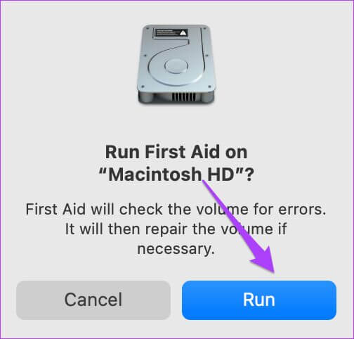 Click_on_Run_first-aid_mac-1-504x482 أفضل 6 طرق لإصلاح عدم عمل برنامج Microsoft Word على نظام Mac