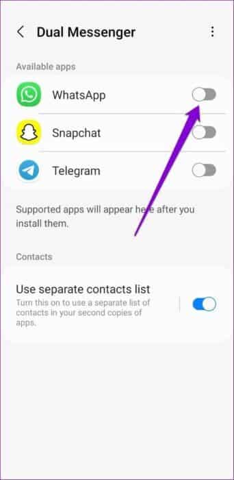 Clone-WhatsApp-on-Samsung-Phone-500x1024-1 كيفية استخدام Dual Messenger على هواتف Samsung Galaxy