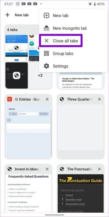 Close-All-Tabs-in-Chrome-for-Android-513x1024-1-351x700 أفضل 7 طرق لإصلاح عدم تحميل Chrome للصفحات على Android و iPhone