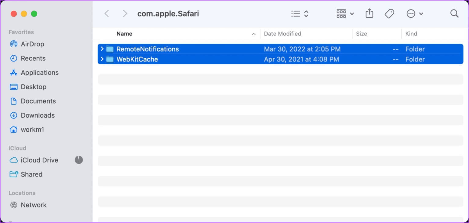 Delete-Safari-Cache-Files-3-1536x730-1 أفضل 6 طرق لإصلاح استمرار تعطل Safari في Mac