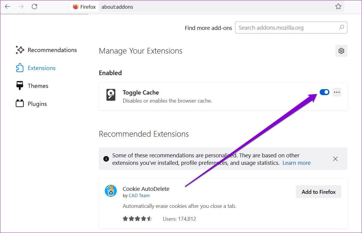 Disable-Firefox-Add-Ons-1 أفضل 5 طرق لإصلاح عدم فتح Firefox على Windows 10 و Windows 11