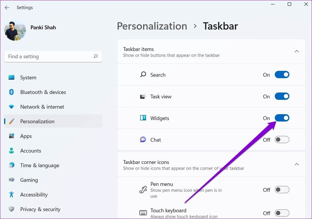 Disable-Widgets-1064x748 كيفية التخلص من لوحة الأدوات على Windows 11