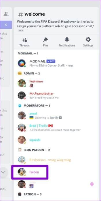 Discord-Server-Member-List-on-Mobile-1-513x1024-1 كيفية إيقاف تشغيل إشعارات Discord على الهاتف المحمول والكمبيوتر الشخصي
