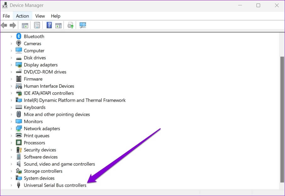Expand-Universal-Serial-Bus-Controllers-on-Windows-1-907x623 أفضل 6 طرق لإصلاح خطأ جهاز USB غير معروف على Windows 11