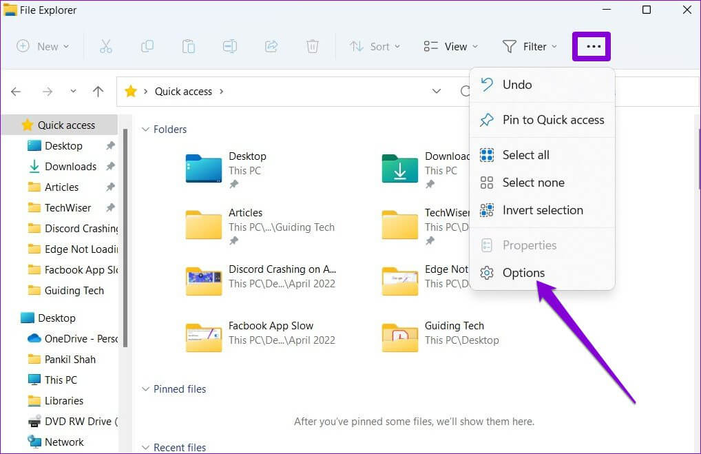 File-Explorer-Options-2 كيفية مسح سجل نشاط المستخدم على Windows 11