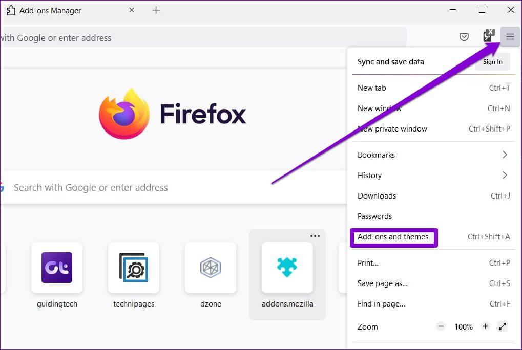 Firefox-Add-ons-1 أفضل 5 طرق لإصلاح عدم فتح Firefox على Windows 10 و Windows 11