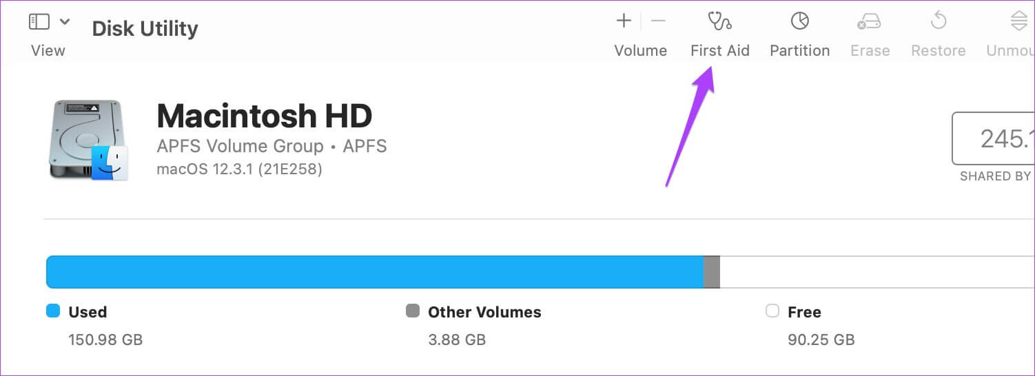 First_Aid_disk-utility-mac-1-1502x546 أفضل 6 طرق لإصلاح عدم عمل برنامج Microsoft Word على نظام Mac